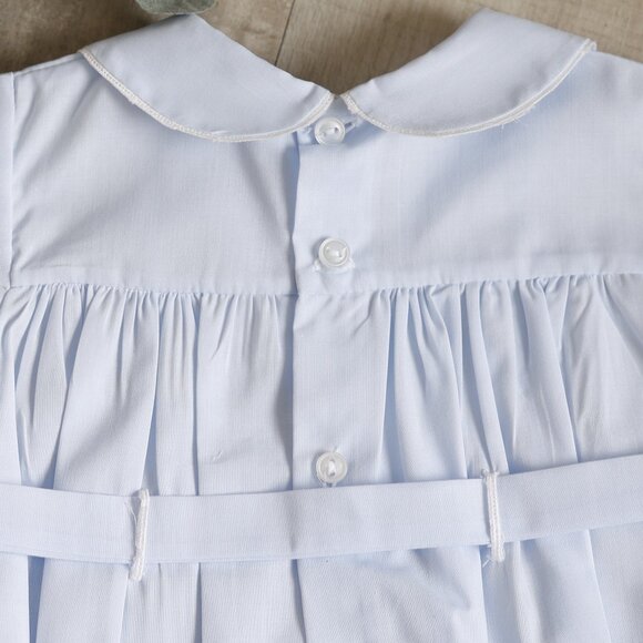 Blue Heirloom Romper Creeper Feltman Brothers 3 Month Baby Special Occasion NWT - Picture 6 of 8